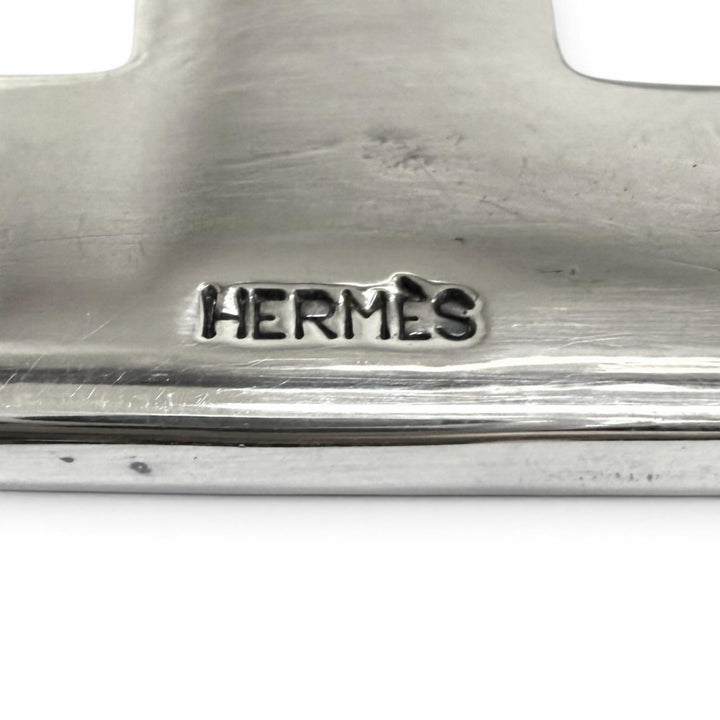 美品□HERMES エルメス SV925 トゥアレグ Toareg 手彫り彫刻デザイン Hロゴ ベルトバックル シルバー 重量51.7g メンズ レディース