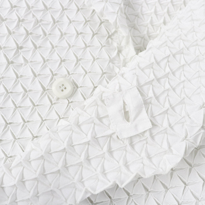 極美品△ISSEY MIYAKE イッセイミヤケ IM52FA521 スチームプリーツ コクーンコート ライトグレー 2 日本製 正規品 レディース