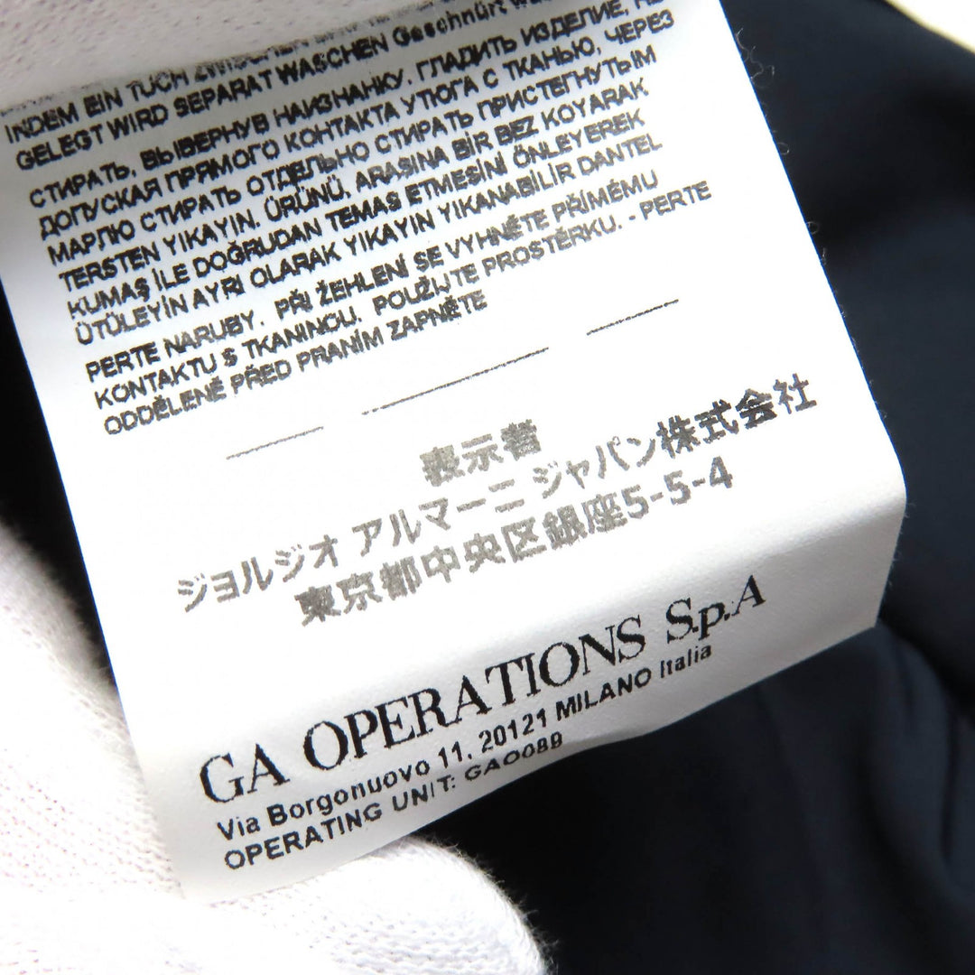 未使用品△EMPORIO ARMANI エンポリオ アルマーニ 黒タグ 2021年 6K1L80 テープデザイン ロゴボタン ダブルブレストコート 50 正規品