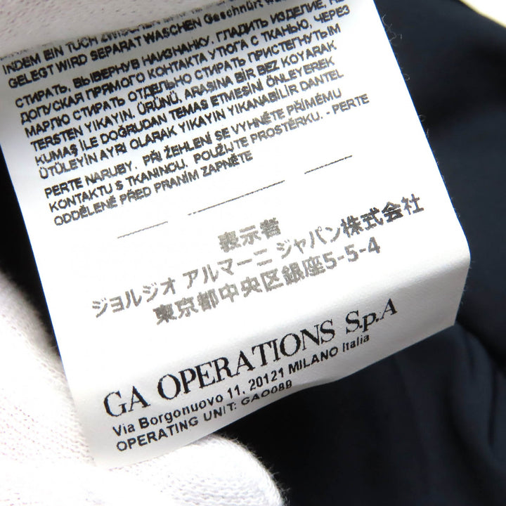 未使用品△EMPORIO ARMANI エンポリオ アルマーニ 黒タグ 2021年 6K1L80 テープデザイン ロゴボタン ダブルブレストコート 50 正規品