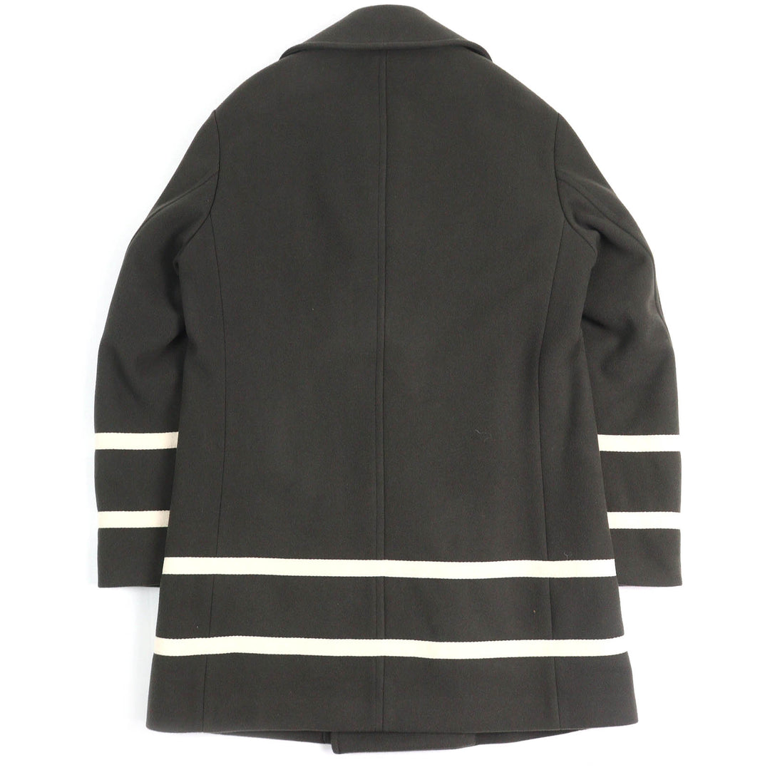 未使用品△EMPORIO ARMANI エンポリオ アルマーニ 黒タグ 2021年 6K1L80 テープデザイン ロゴボタン ダブルブレストコート 50 正規品