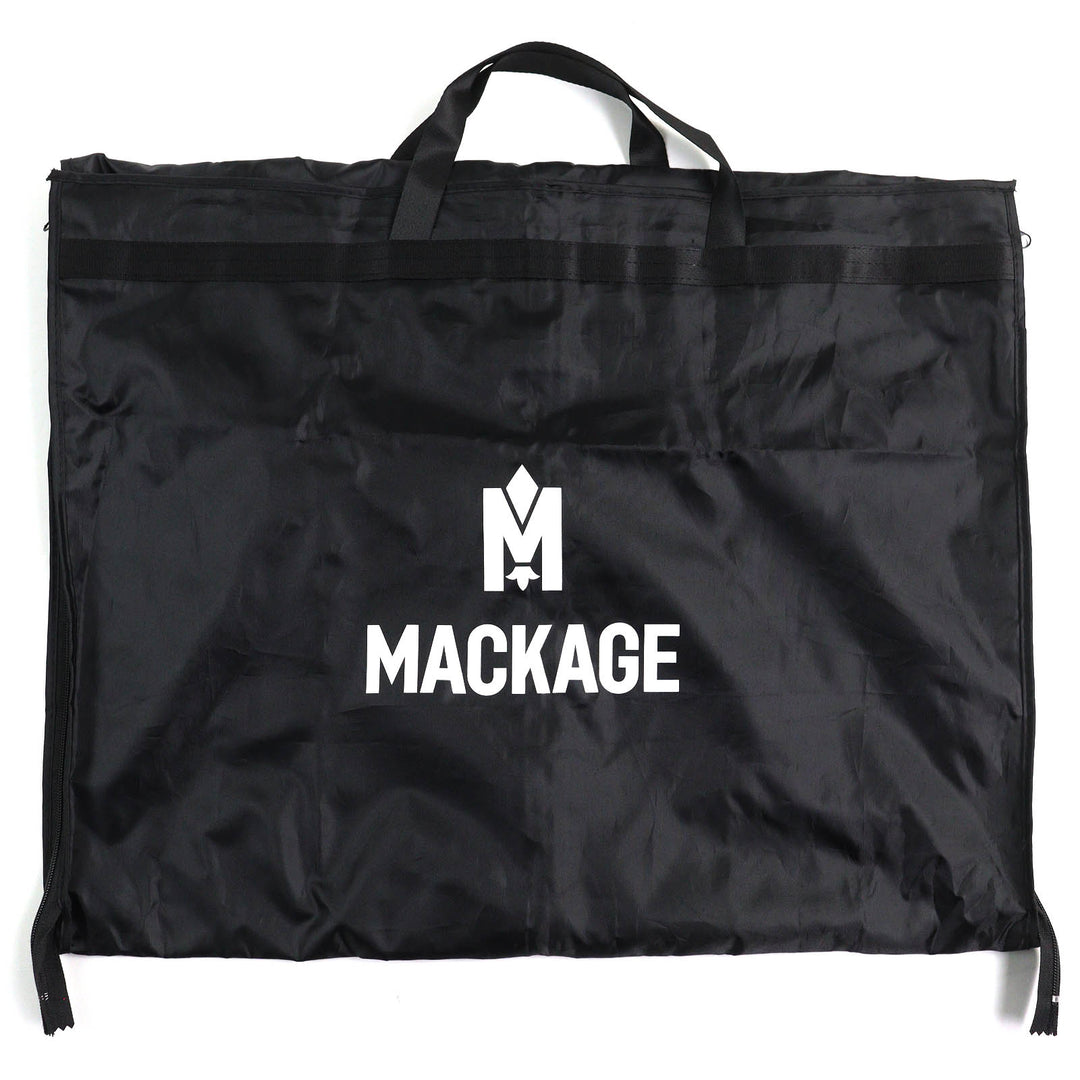 未使用品△MACKAGE マッカージュ 24AW 11542256 EDANA-TD エダナ ロゴ刺繍 フード付き ボア ダウンジャケット クリーム L ガーメント付き