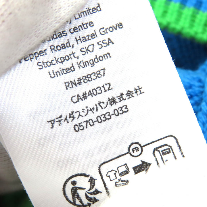 未使用品△GUCCI×adidas グッチ×アディダス 717722 ウール モヘア インターロッキングG ウェブライン ケーブルニット XS 伊製 正規品