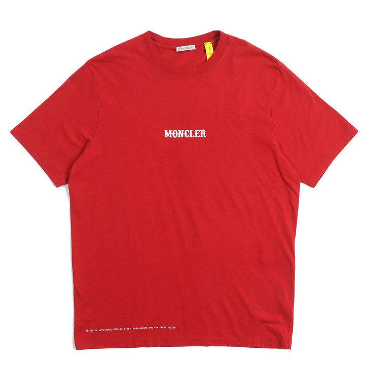 未使用品△MONCLER GENIUS 7 FRAGMENT モンクレール ジーニアス 7 フラグメント 22AW コットン ロゴ クルーネック 半袖Ｔシャツ S 正規品