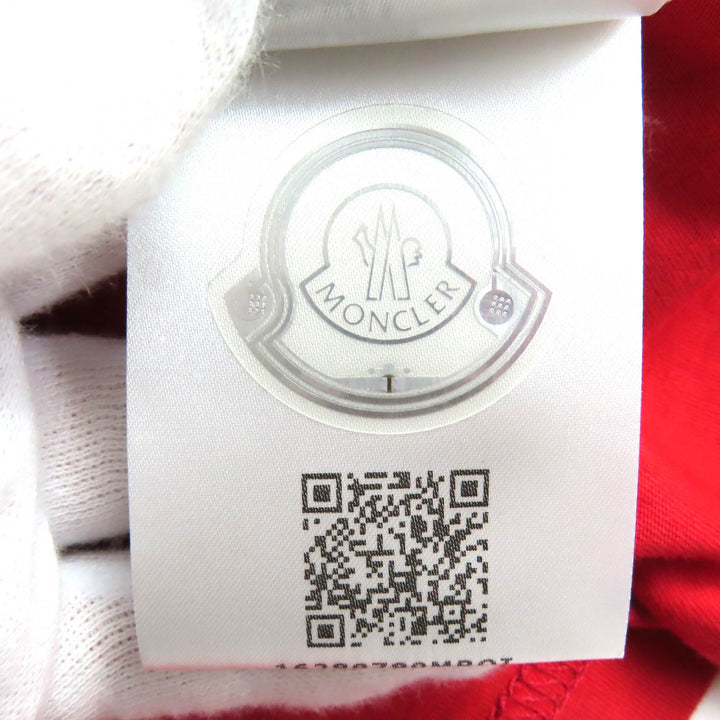 未使用品△MONCLER GENIUS 7 FRAGMENT モンクレール ジーニアス 7 フラグメント 22AW コットン ロゴ クルーネック 半袖Ｔシャツ S 正規品
