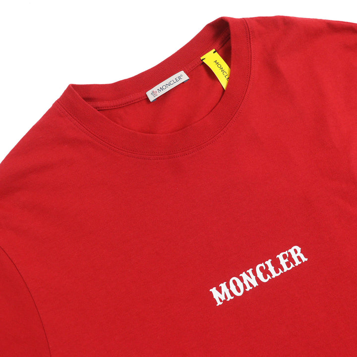 未使用品△MONCLER GENIUS 7 FRAGMENT モンクレール ジーニアス 7 フラグメント 22AW コットン ロゴ クルーネック 半袖Ｔシャツ S 正規品