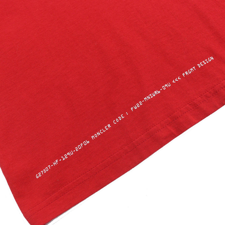 未使用品△MONCLER GENIUS 7 FRAGMENT モンクレール ジーニアス 7 フラグメント 22AW コットン ロゴ クルーネック 半袖Ｔシャツ S 正規品
