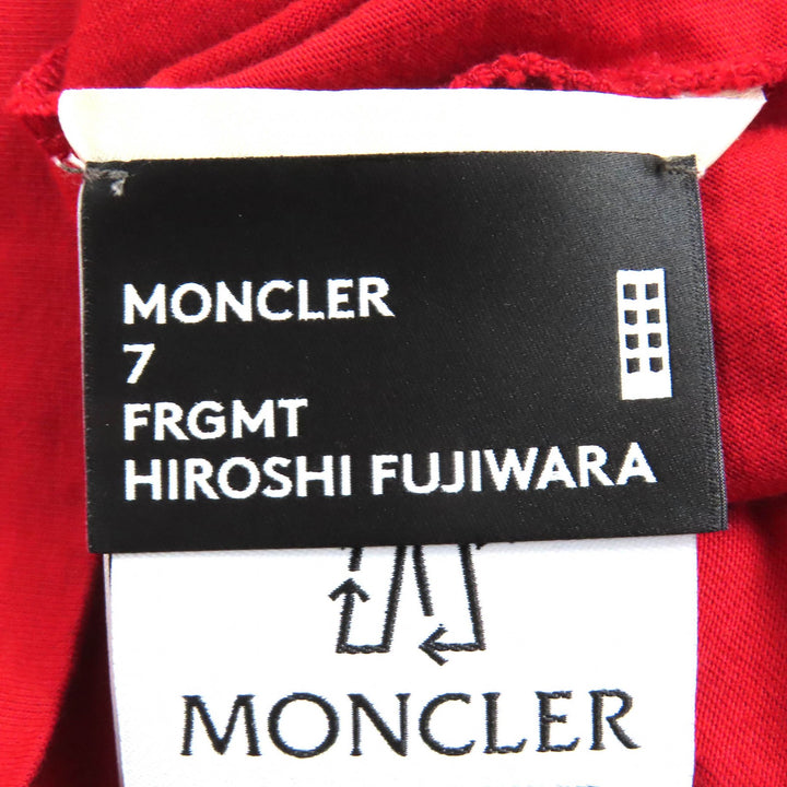 未使用品△MONCLER GENIUS 7 FRAGMENT モンクレール ジーニアス 7 フラグメント 22AW コットン ロゴ クルーネック 半袖Ｔシャツ S 正規品
