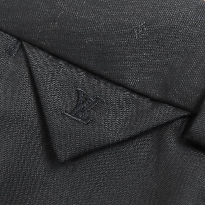 未使用品△LOUIS VUITTON ルイヴィトン 21AW ウール100％ LVロゴ刺繍 モノグラムミニ シガレットパンツ スラックス 裾未処理 44 正規品