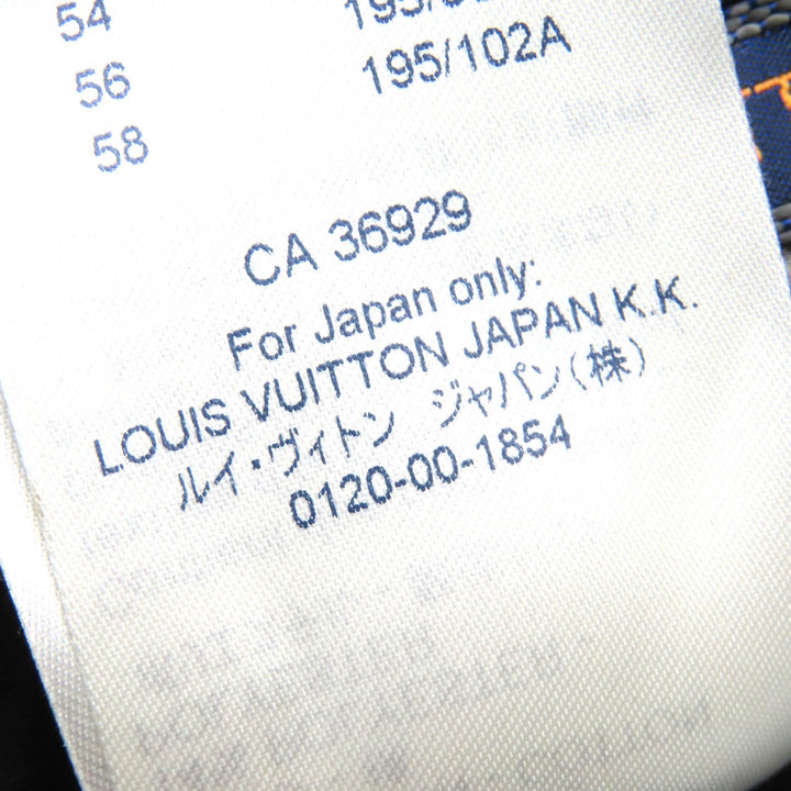 未使用品△LOUIS VUITTON ルイヴィトン 21AW ウール100％ LVロゴ刺繍 モノグラムミニ シガレットパンツ スラックス 裾未処理 44 正規品