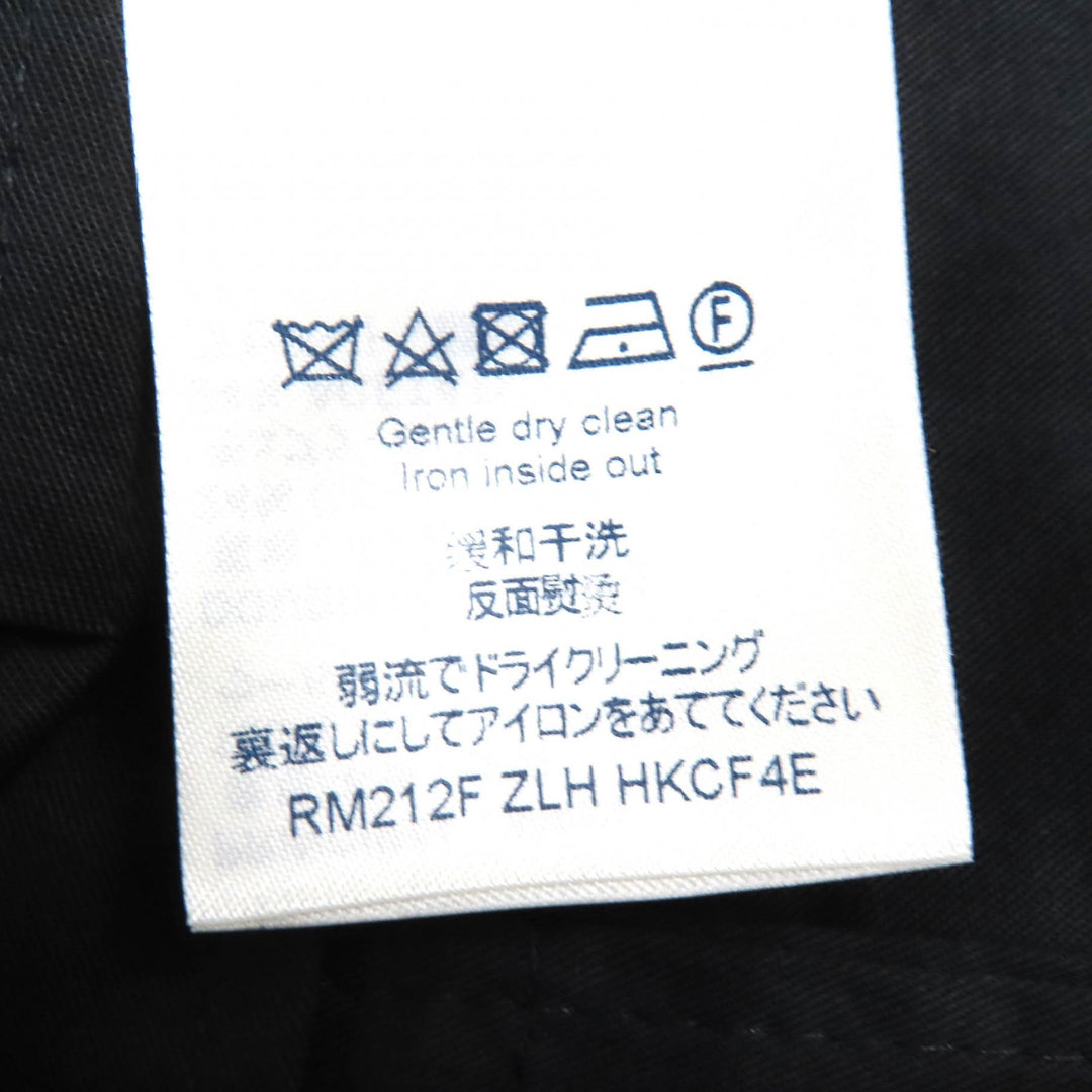 未使用品△LOUIS VUITTON ルイヴィトン 21AW ウール100％ LVロゴ刺繍 モノグラムミニ シガレットパンツ スラックス 裾未処理 44 正規品