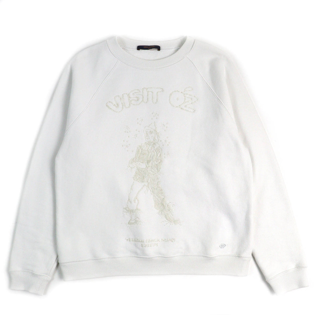 極美品△LOUIS VUITTON ルイヴィトン 19SS オズの魔法使い コットン100％ LVサークルロゴ金具 プルオーバー スウェットシャツ S 正規品