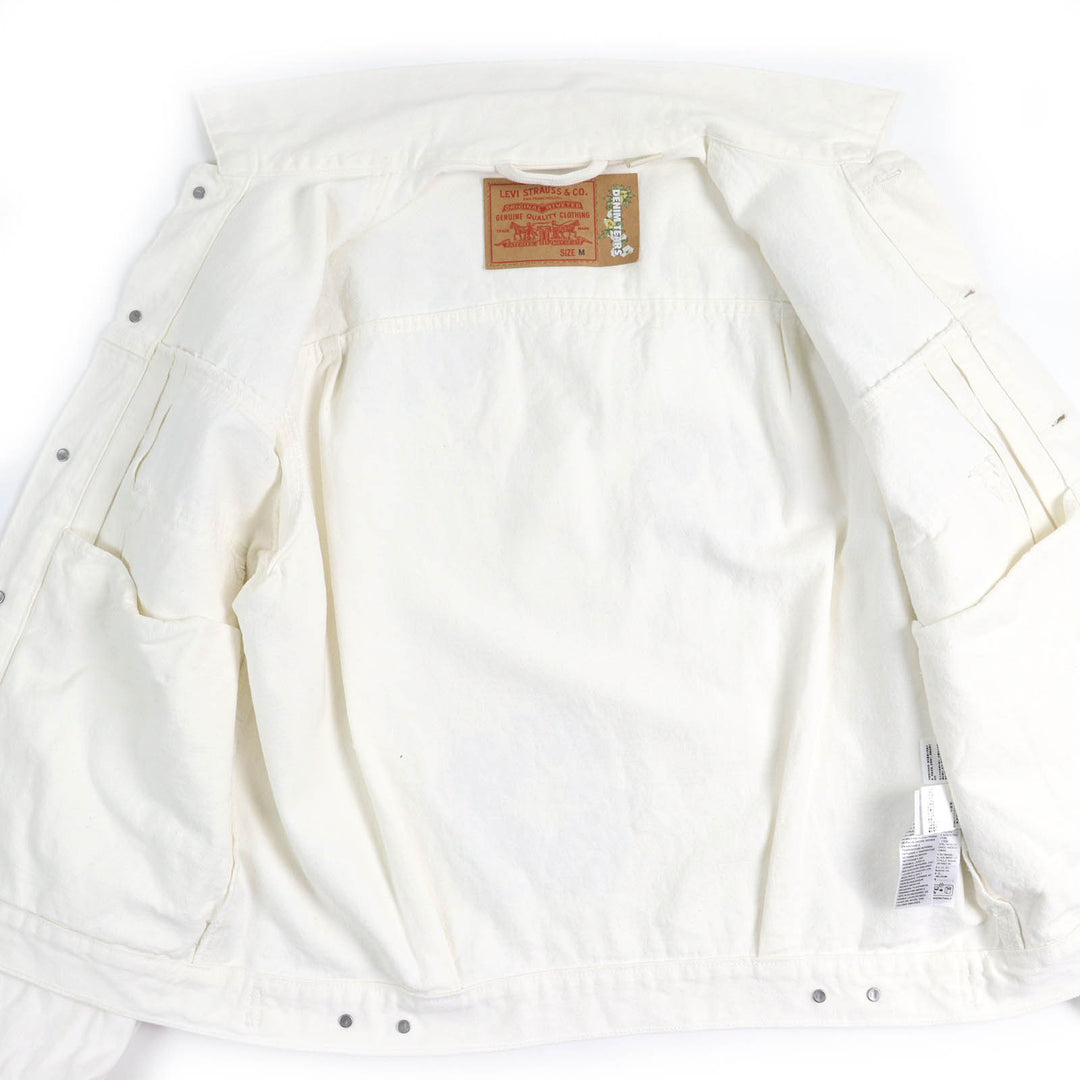 美品△LEVI S DENIM TEARS リーバイス デニムティアーズ TYPE2 BUSTDOWN スワロフスキー デニムジャケット M 正規品