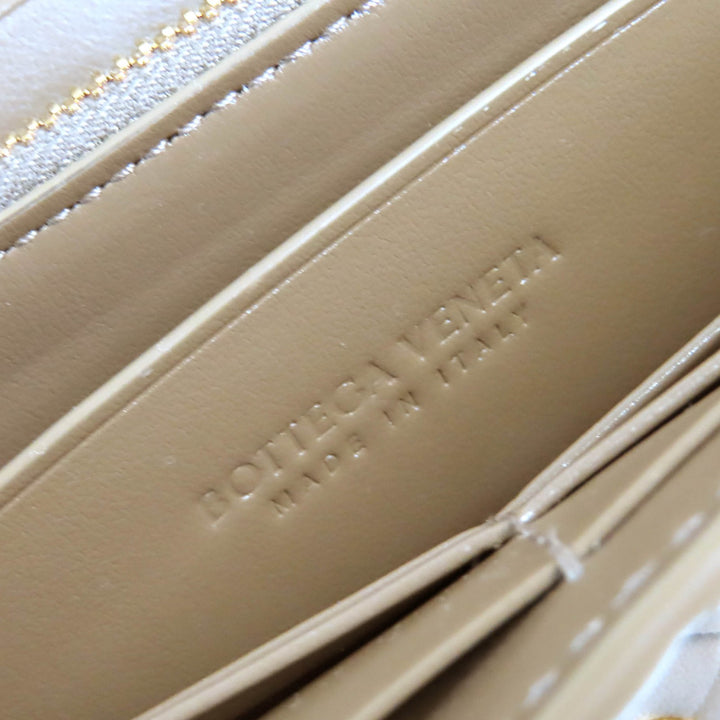 極美品△BOTTEGAVENETA ボッテガヴェネタ イントレチャート フラップ ウォレット 二つ折り レザー 長財布 ブラウン 保存袋付 伊製 メンズ