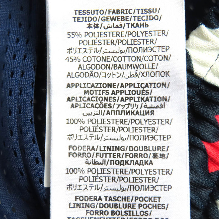 未使用品△GUCCI グッチ 23AW 752639 総柄デザイン ハーフパンツ ショートパンツ ネイビー ホワイト レッド XS 箱付き イタリア製 正規品