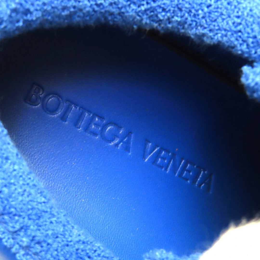 未使用品△BOTTEGAVENETA ボッテガヴェネタ 651427 QUILT キルト レザー ローカットスニーカー ブルー 40 保存袋付き イタリア製 メンズ