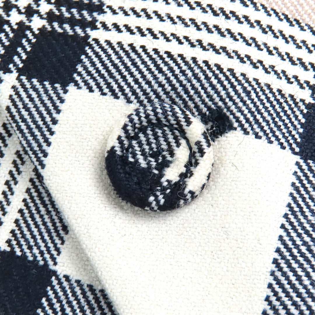 極美品△DIOR ディオール オム 22AW 293C284A5572 ウール100％ チェック柄 ピークドラペル シングル テーラードジャケット 50 正規品