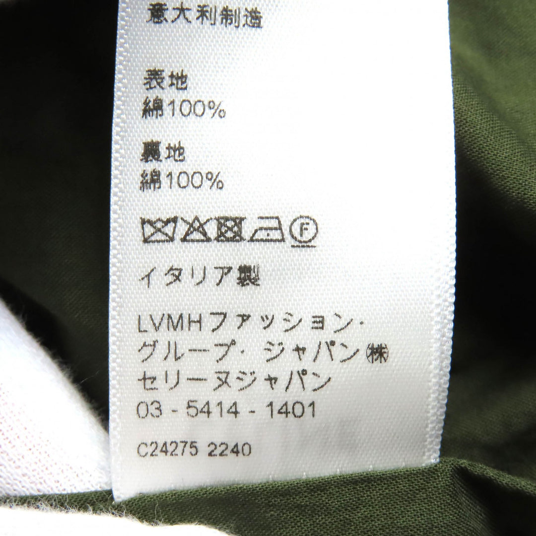 未使用品△CELINE セリーヌ 23SS 2W860494M コットン100％ カモフラージュ 迷彩柄 ハーネス パーカーコート モッズコート 44 正規品