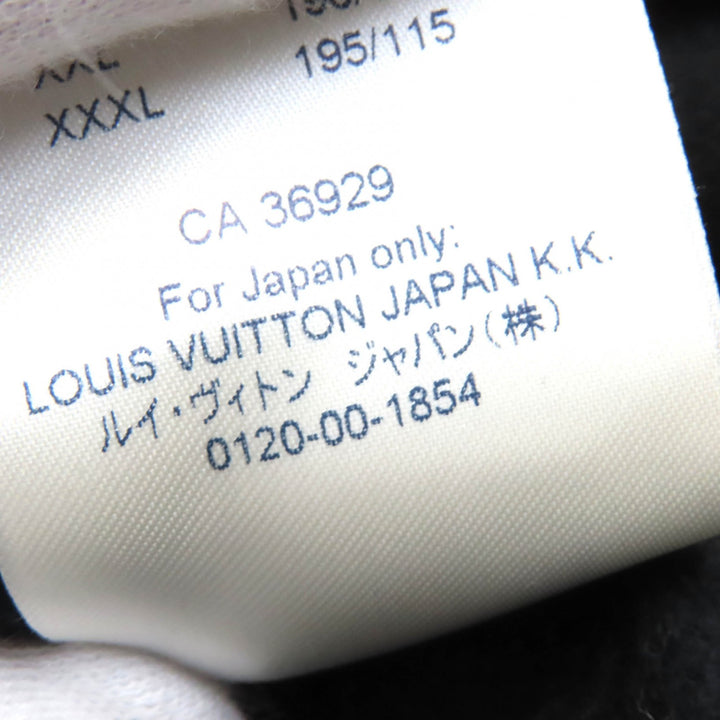 美品△LOUIS VUITTON ルイヴィトン 21SS ステープルズエディション コットン100％ ロゴ金具 プルオーバー フーディ パーカー 黒 S 正規品