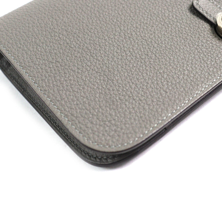 未使用品△HERMES エルメス ドゴン GM デュオ グリメイヤー シルバー金具 セリエボタン トゴ 長財布 B刻印 箱付き フランス製 メンズ