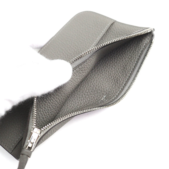 未使用品△HERMES エルメス ドゴン GM デュオ グリメイヤー シルバー金具 セリエボタン トゴ 長財布 B刻印 箱付き フランス製 メンズ