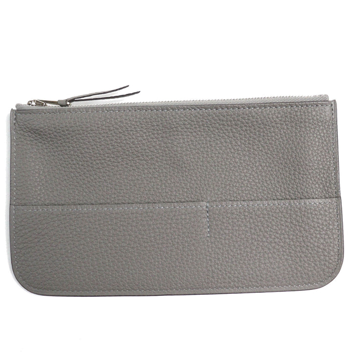 未使用品△HERMES エルメス ドゴン GM デュオ グリメイヤー シルバー金具 セリエボタン トゴ 長財布 B刻印 箱付き フランス製 メンズ