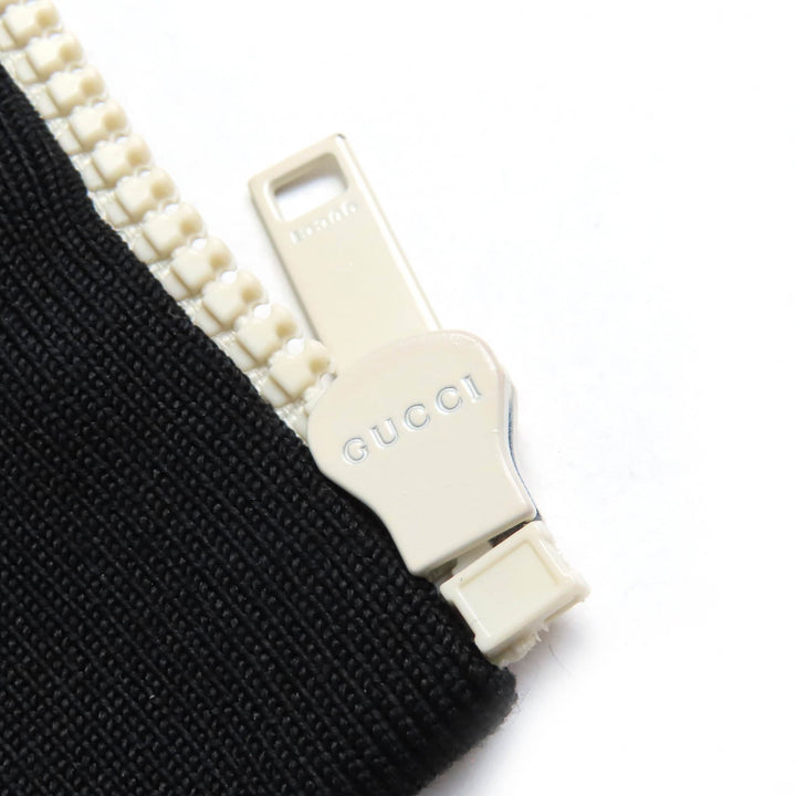 極美品△GUCCI グッチ 661783 GGエンボス GGロゴジャージージャカード ジップアップ フーディー オーバーサイズ パーカー 黒 XS 正規品