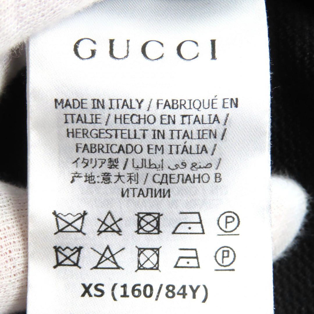極美品△GUCCI グッチ 661783 GGエンボス GGロゴジャージージャカード ジップアップ フーディー オーバーサイズ パーカー 黒 XS 正規品