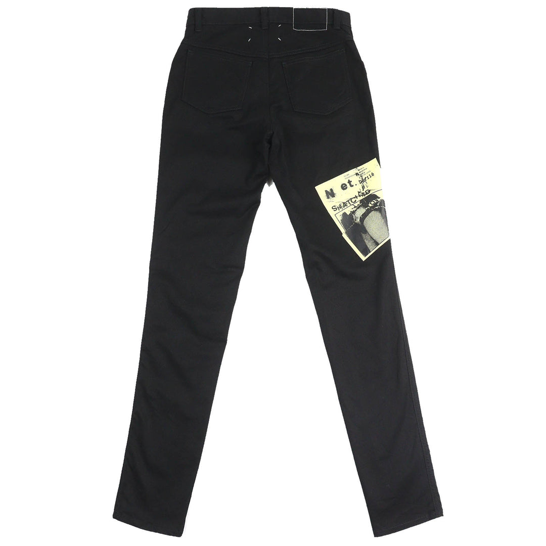 極美品△Maison Margiela 10 メゾンマルジェラ10 24SS S50LA0219 PANTS 5 POCKETS インビテーション ジーンズ デニムパンツ 黒 30 正規品