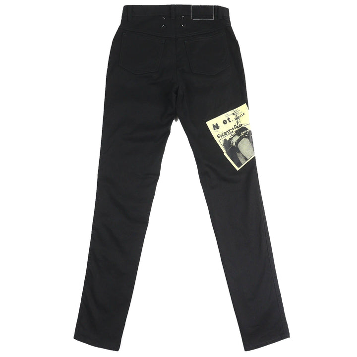 極美品△Maison Margiela 10 メゾンマルジェラ10 24SS S50LA0219 PANTS 5 POCKETS インビテーション ジーンズ デニムパンツ 黒 30 正規品