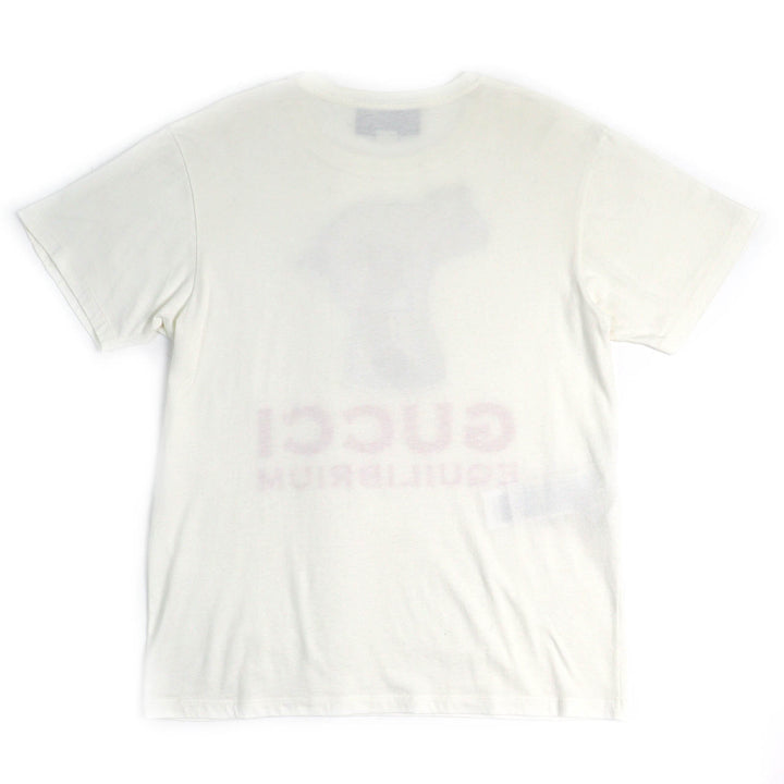 美品△GUCCI グッチ 615044 コットン100％ EQUILIBRIUM ピッグ刺繍 クルーネック 半袖Ｔシャツ オフホワイト マルチカラー XXS 正規品