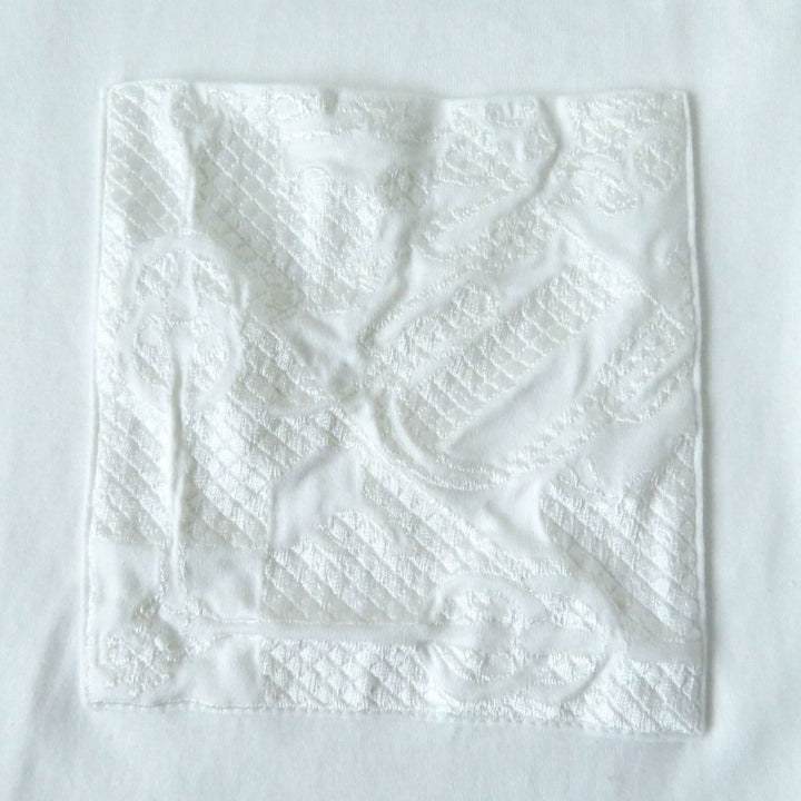 【ドンドン見直し】極美品△正規品 HERMES エルメス 22SS シェーヌダンクル刺繍ポケット付き 半袖 ワンピース／チュニック 34 仏製