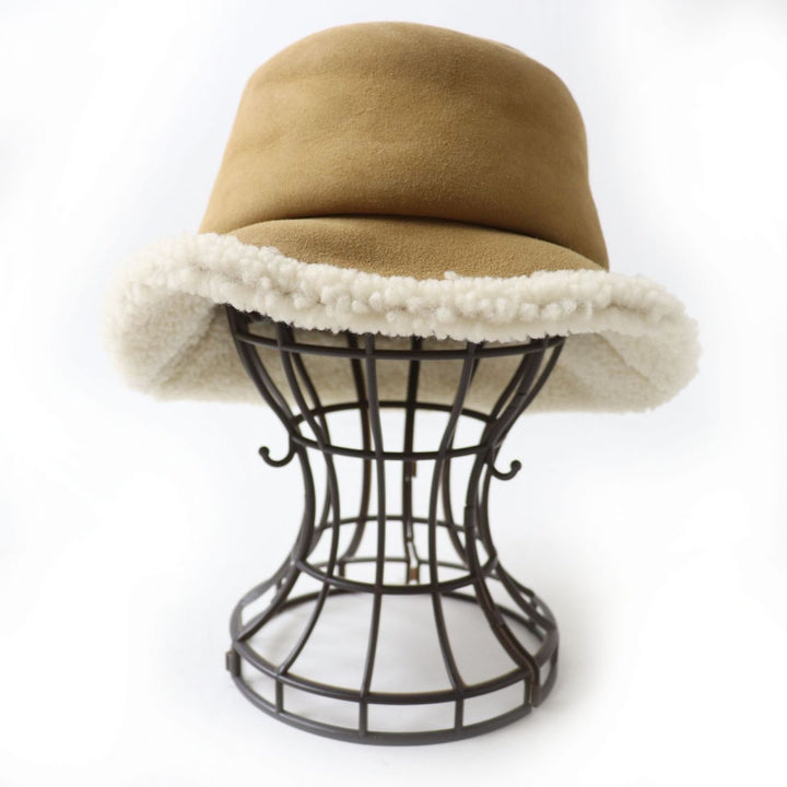 未使用品◎正規品 Christian Dior クリスチャン ディオール 11DSG923A840 ボブ ムートンハット 57 キャメル タグ付