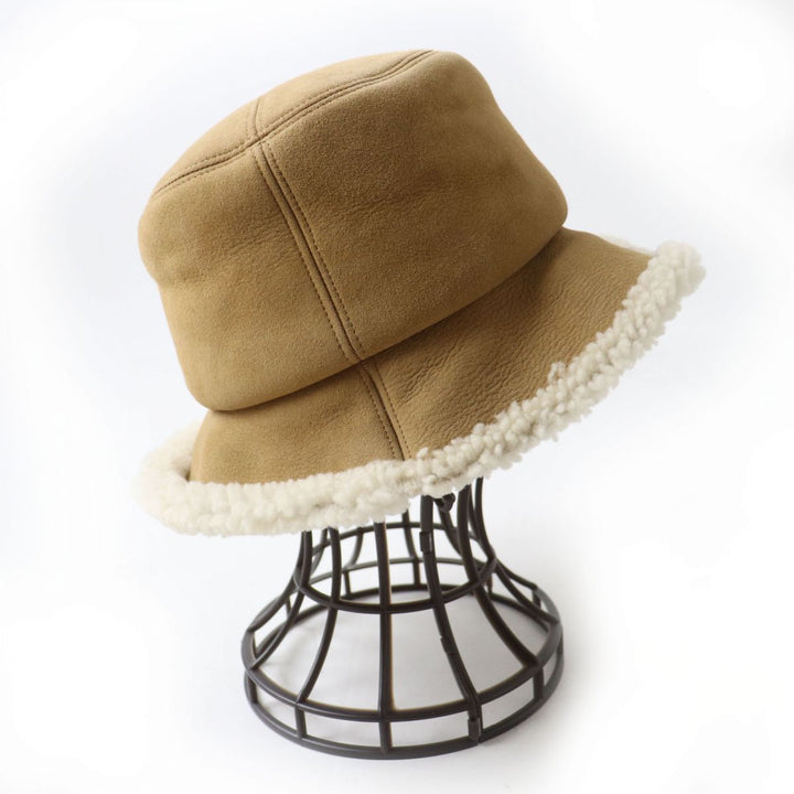 未使用品◎正規品 Christian Dior クリスチャン ディオール 11DSG923A840 ボブ ムートンハット 57 キャメル タグ付