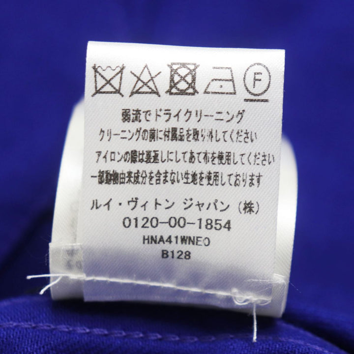 極美品●2022年製 LOUIS VUITTON ルイヴィトン HNA41WNZ0 ロゴボタン カバーオール/デニムジャケット 青 44 正規品