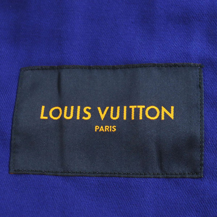 極美品●2022年製 LOUIS VUITTON ルイヴィトン HNA41WNZ0 ロゴボタン カバーオール/デニムジャケット 青 44 正規品